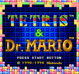 Tetris and Dr. Mario screenshot 3 for Super Nintendo